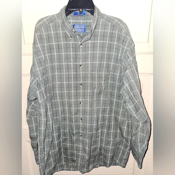 Pendleton Woolen Mills 100% Cotton Long Sleeve Collared Button Down - Picture 7 of 8